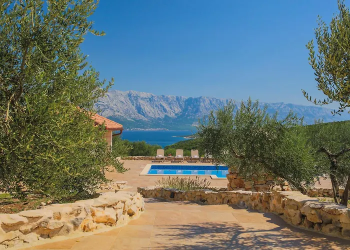 Ferienhaus Luisa Insel Brac - Kamin, Pool, Grill, Olivengrundstueck Pucisca photo